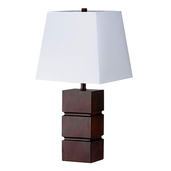 27.5" Table Lamp - Walnut Finish