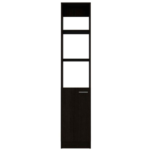 Leben Linen Single Door Cabinet, Three External Shelves, Two Interior Shelves - Image 11