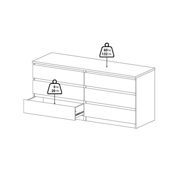 Scottsdale 6 Drawer Double Dresser, Coffee - Image 43